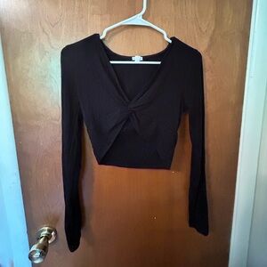 Women’s BLACK Sz Medium Crop Top